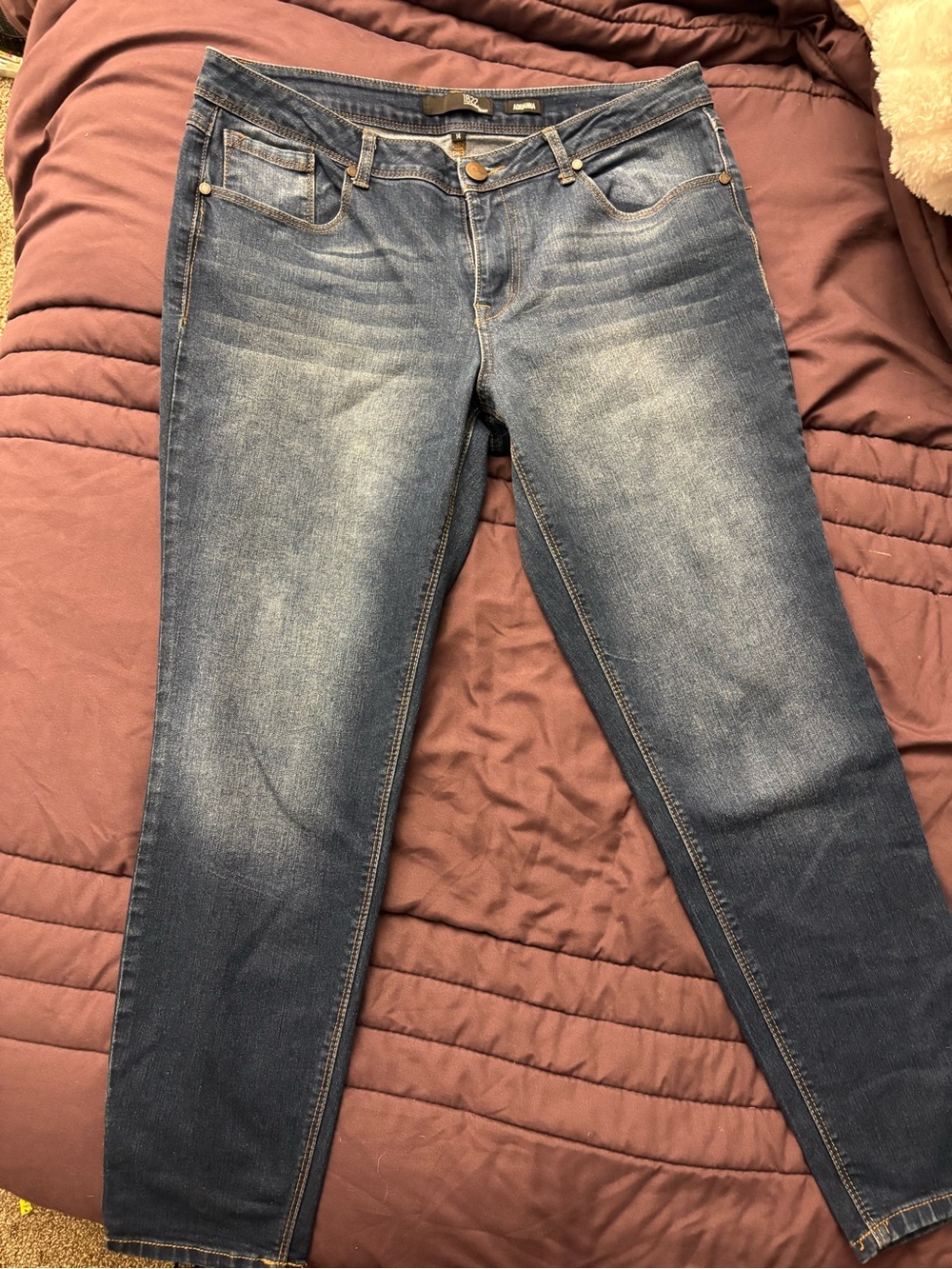 1822 Denim Adrianna Women’s Size 14 Skinny Jeans Medium Wash Stretch